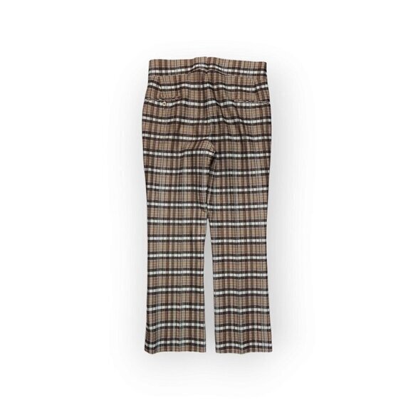Vintage 60s Double Knit Retro Flare Bell Bottom Disco Club Pants Slacks 32x28 - Picture 1 of 9